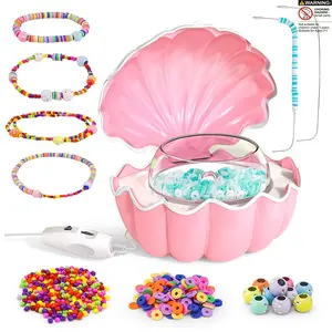 Electric Bracelet Maker Machine, Shell Style Necklace Bead Spinner, USB Charged, Adjustable Speed, DIY Jewelry Crafting Tool