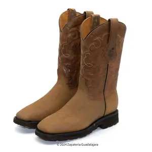 MEN'S SONORA SQUARE TOE CRAZY HONEY DOUBLE DENSITY LEATHER BOOT -JOB043D Comfort