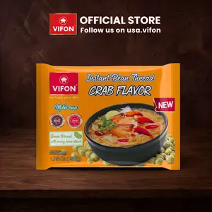 VIFON Glass Noodle/Bean Thread Crab Flavor (Mien Cua) 12-Packs, 1.75 oz Each
