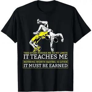 It Must Be Earned Wrestling Short Sleeve T-Shirt