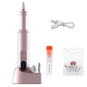 Rechargeable Electric Nail Drill Machine for Manicure with LED Display