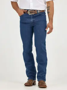 Wangler Cowboy Cut Slim Fit Active Flex Jeans - Color: Stonewash