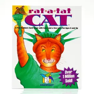 Rat a Tat Cat - Fun Numbers card Game with Cats (and a few rats) For Ages 6 and up ﻿