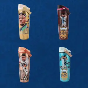 Owala 30oz Freesip Water Bottle Insulated Stainless Steel Tumbler Football Player Inspired Design Leak Proof Straw Lid Sports Travel Gym Bottle