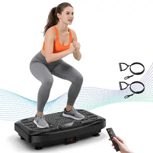 High-Power Vibration Plate Exercise Machine, Lymphatic Drainage 440lbs Weight Capacity, Bluetooth Remote Control,Fitness Home Gym Equipment,Whole Body Workout Vibrations summervibes