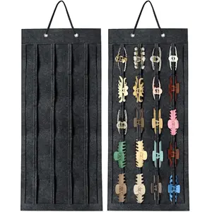 Large Hair Claw Clip Organizer Holder,  Claw Clips Storage for Women Girls, Hair Clip Stand Holder for Wall, Door, Closet, Big Claw Clip Display for Teen Girls