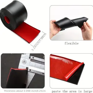 Universal side skirts for cars, car side skirt protectors for scratch resistance, trucks, SUVs, universal rubber scratch-resistant side skirt edge protection. Bumper protectors for sedans