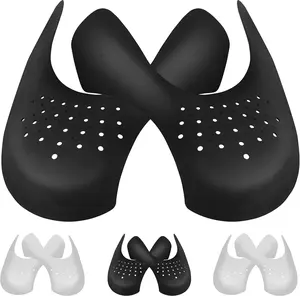 4 Pairs Crease Protectors for Jordan 1, Air Force 1, and Dunk Low; Crease Protector Suitable for Most Sneakers, Men's 7.5-12/ Women's 5-8. (Men's US Size 7.5-12, White) Shoe Footwear Parent Bridal Bedroom Knee Tactical