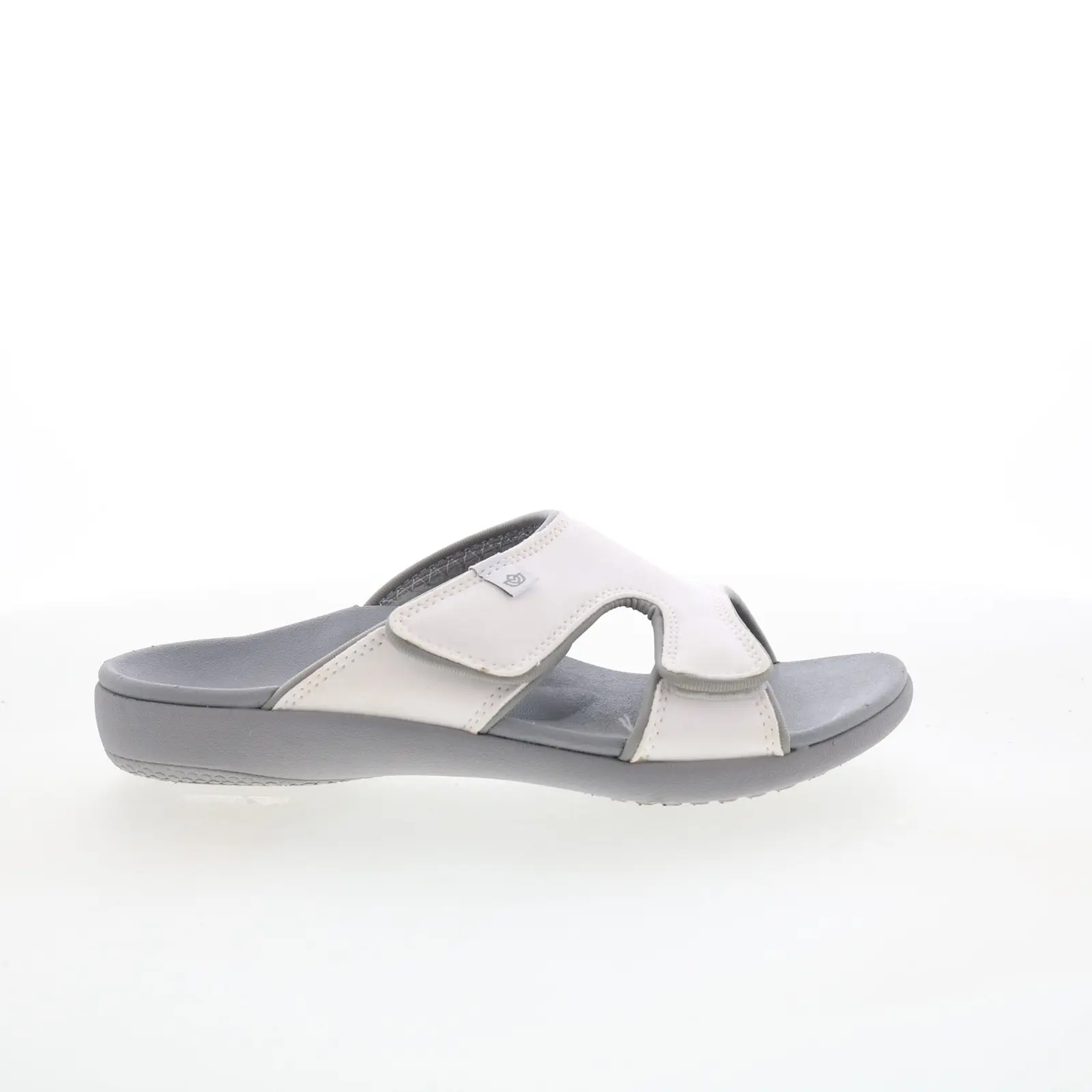 Spenco Kholo SP1145WHT Womens White Synthetic Slip On Slides Sandals Shoes
