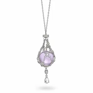 NutsWinner Natural Crystal Net Bag Pendant Necklace - Handmade Adjustable Chain Jewelry, Exquisite Trendy Pendant with Unique Crystals & Distinct Design, Stylish Accessories for Women Daily Wear