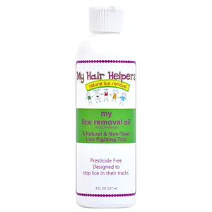 My Hair Helpers Dimethicone Lice Oil 8oz for 1-2 Children - Safe & Effective Solution for Head Lice Infestations