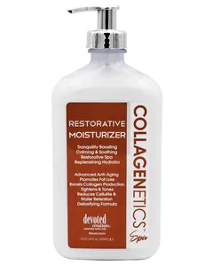 Devoted Creations Collagenetics Spa Restorative Moisturizer 18.25 oz Hydrating Lotion with Cocoa & Shea Butters for Skin Repair and Moisture