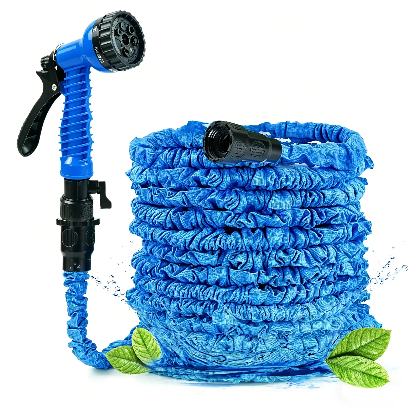 25FT Expandable Garden Hose, Water Pipe Flexible Hose with 7 Function Spray,HoseWith Sprayer For Yard Watering, Outdoor Use And CarWashing, High Pressure Water Gun, Summervibes, Lawn Equipment
