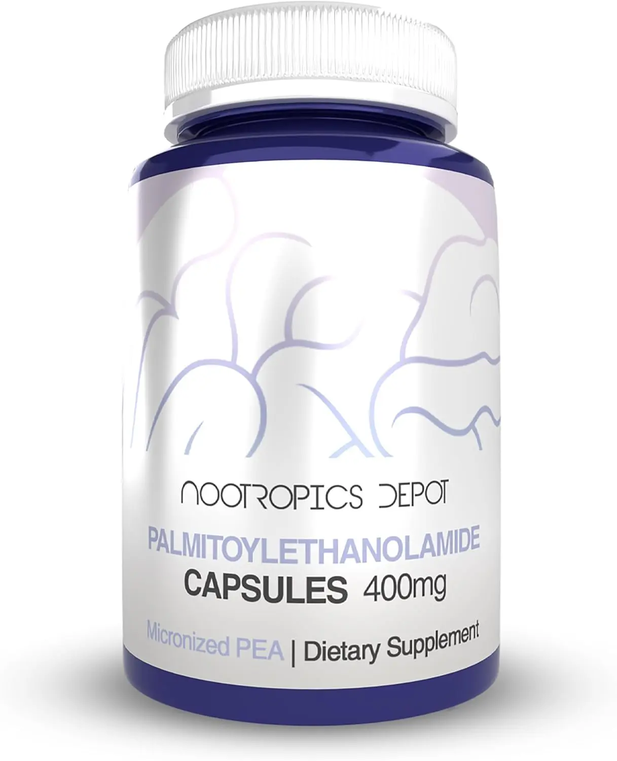 Nootropics Depot Palmitoylethanolamide (Pea) 400mg Capsules | Micronized Pea | Joint, Nerve, & Cellular Support | Daily Comfort | High Purity | Supplement for Women and Men | 180 ct