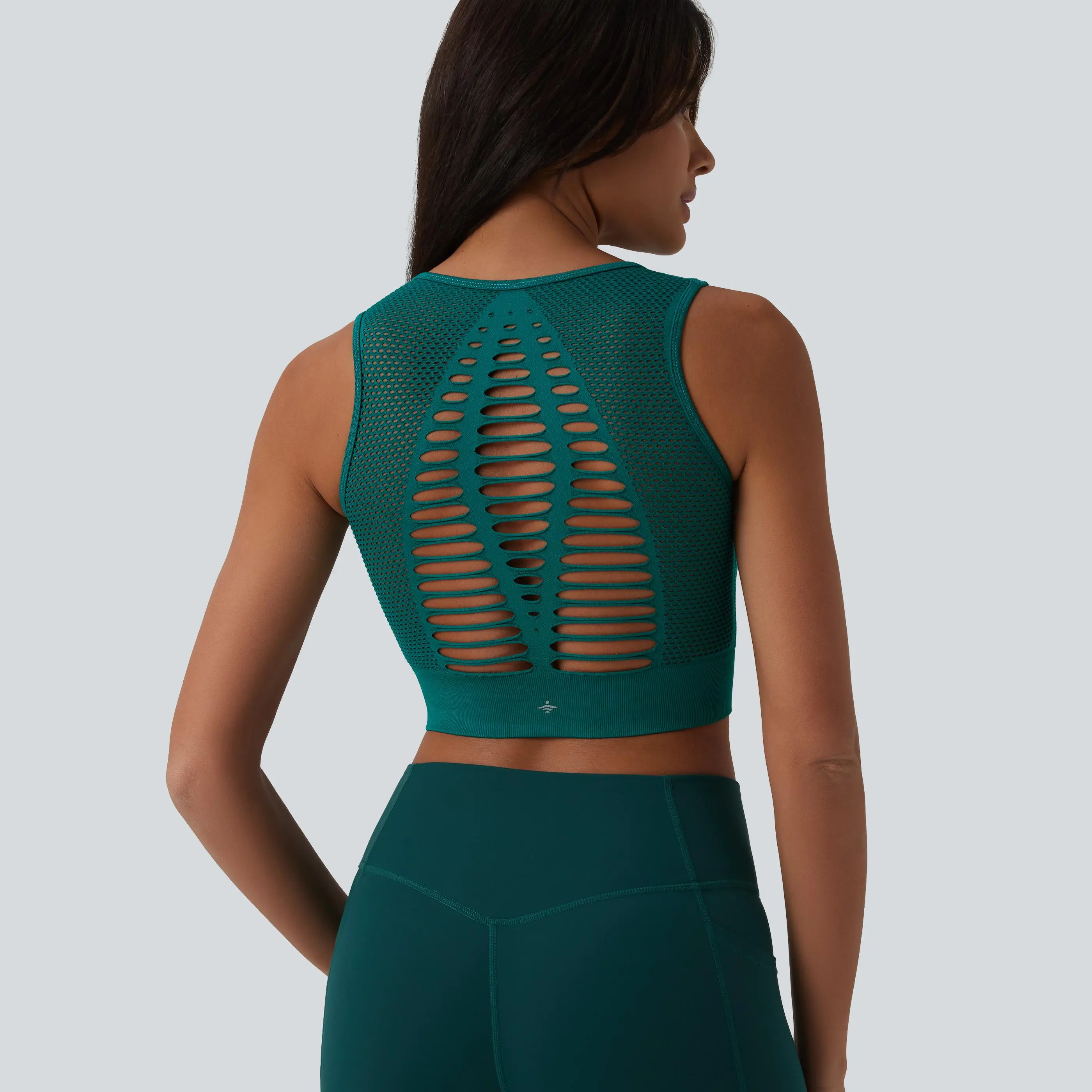 Halara OneForm Seamless Flow Cut-Out Built-in Bra Yoga Tank Top