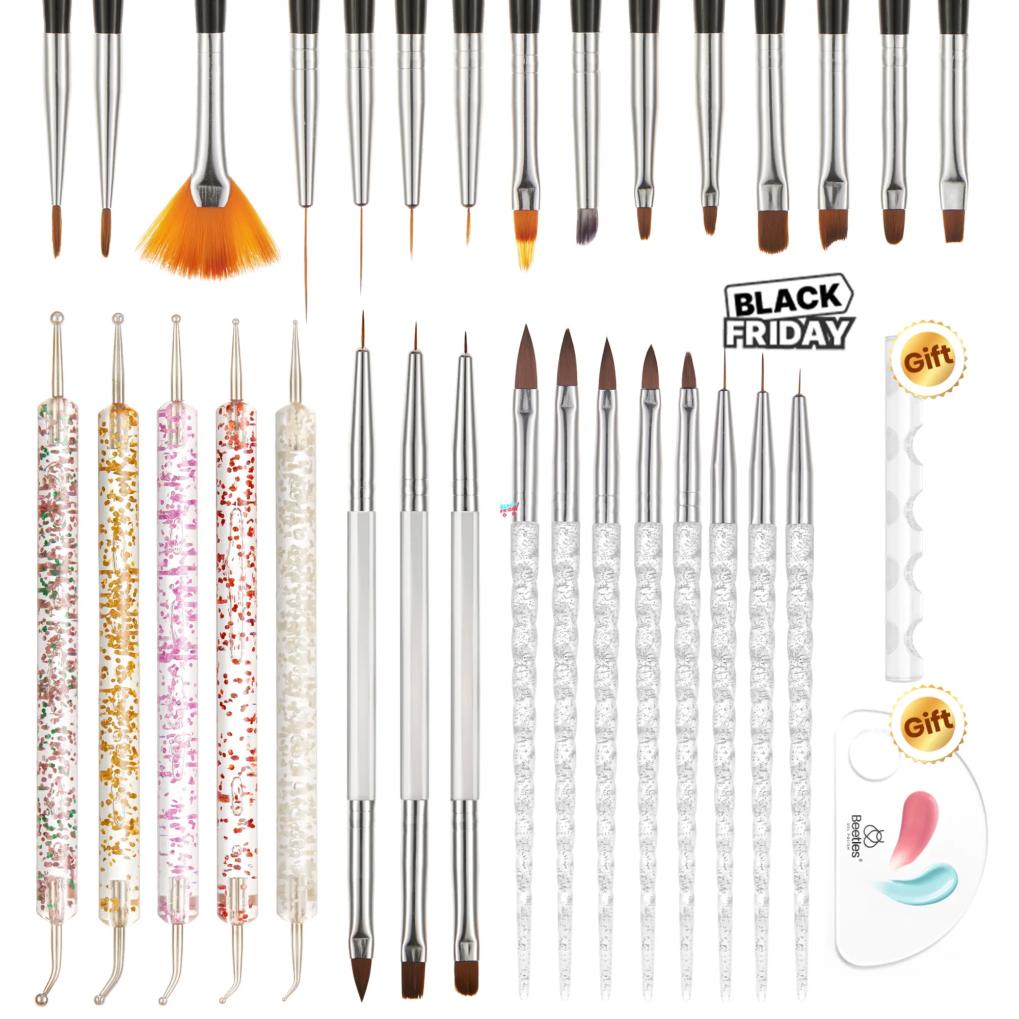 31Pcs Nail Art Brush Set