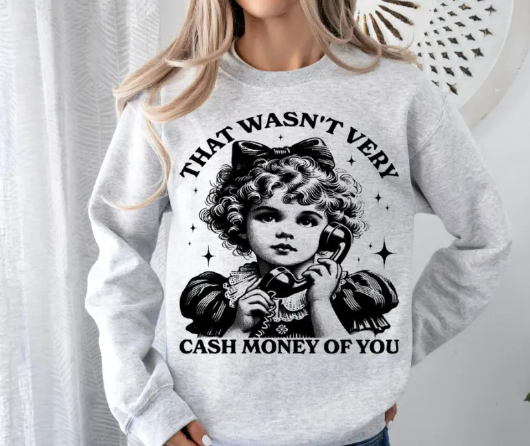 Black Cash Money Tee or Sweatshirt