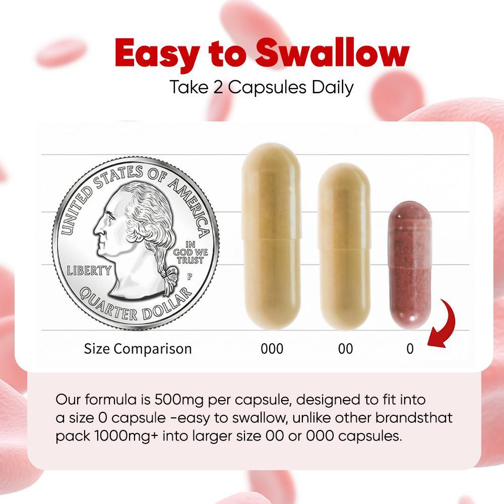 CareHaven Red Yeast Rice Natural Supplements with Nattokinase & CoQ10 - 120 Citrinin-Free Capsules, Ambient Bottle Set with Lid, for Adults, Natural Herbs Lifestyle, Cardiovascular Health & Cholesterol Management Aid, Non-Toxic Support