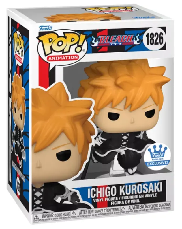Ichigo Kurosaki (Getsuga Tencho Technique) #1826 - Funko Pop - Funko Sticker - Animation - Bleach - With Free Protector