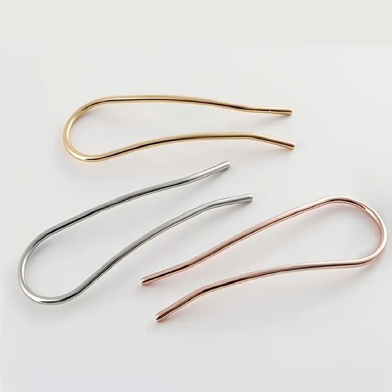 3pcs/set French U Hair Pins for Buns for Women U Shape Hair Pins French Hair Fork for Long Thick Hair Styling Pins Hair Accessories for Women Daily Use French Hair Pin U Hairpin Sticks Hair Clip Sticks French Hair Clips