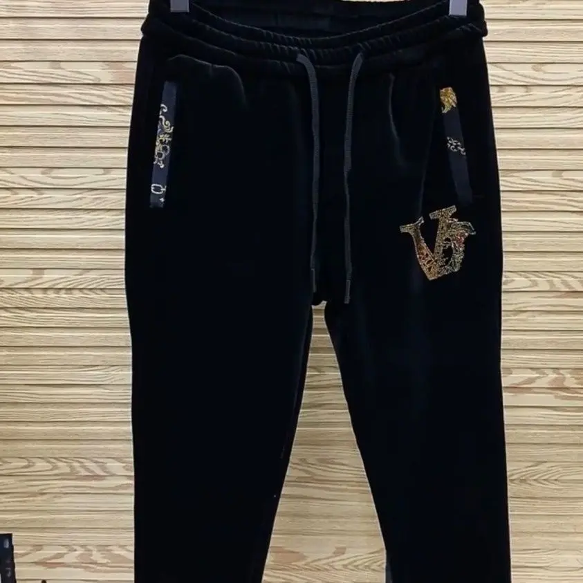 435 # Single piece gold velvet pants [fa