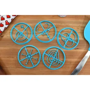 Lovecraft Outer Gods Cookie Cutters Set - Azathoth, Abhoth, Hypnos, Shub-Niggurath, Yog-Sothoth