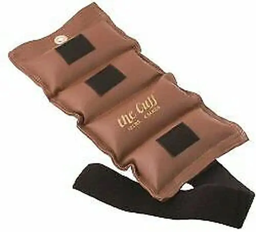 Versatile 10 Lb Adjustable Ankle and Wrist Weights for Yoga, Dance, Running, and More - Brown