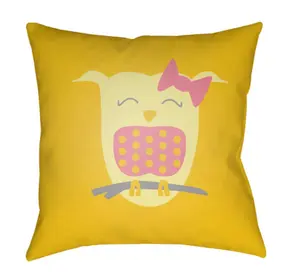 Livabliss LI033-2222 Littles 22 x 22 x 5 in. Throw Pillow, Yellow - Large