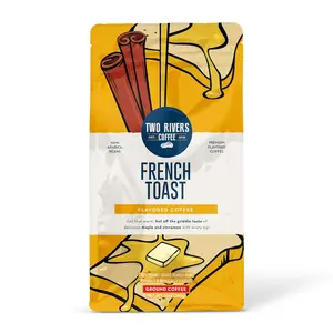 Two Rivers Coffee French Toast Flavored Ground Coffee - 10 oz Two Rivers Coffee French Toast Flavored Ground Coffee - 10 oz