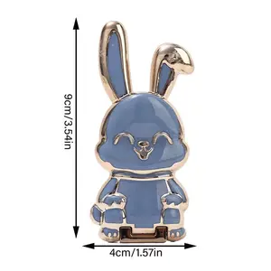 New Foldable Cartoon Bunny Mobile Phone Holder for Iphone for Samsung Universal Back Adhesive Bracket Cute Rabbit Stand Universal