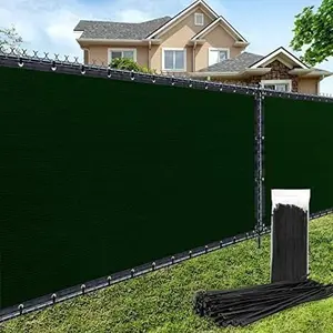 180GSM 6ft x 50ft Fence Privacy Screen Fence Cover Wall Backyard Dark Green