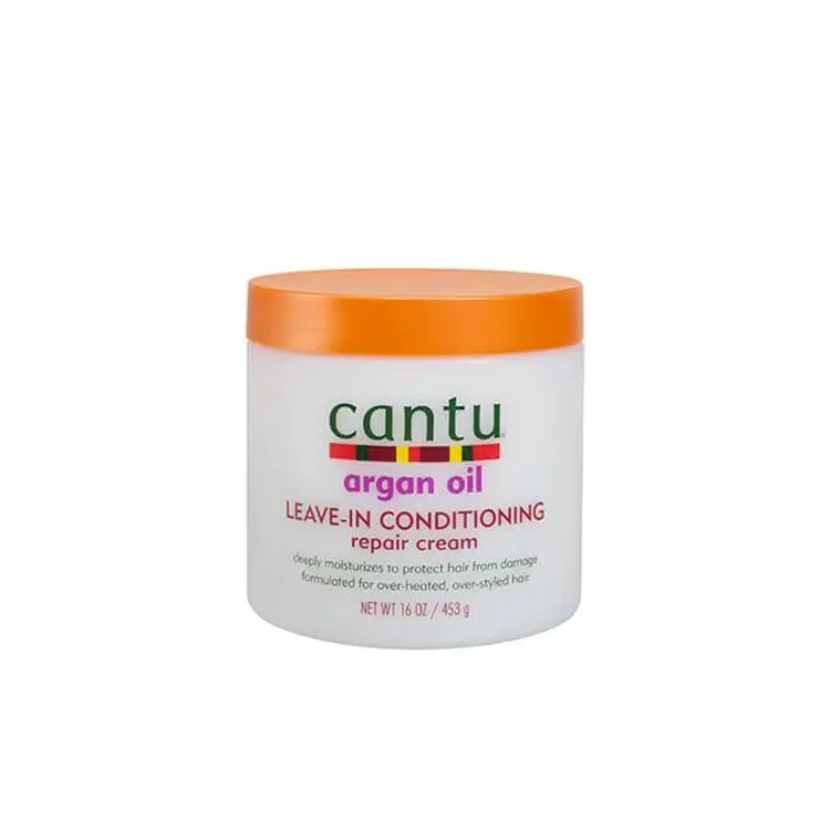 Cantu Shea Butter Argan Oil Leave-In Conditioning Repair Cream, Daily Haircare Moisturizer for Natural Curls, Adds Shine & Prevents Breakage, 16 oz, Hair Oil Conditioner, Blend, Hair Strengthen Smooth, Shiny Hair