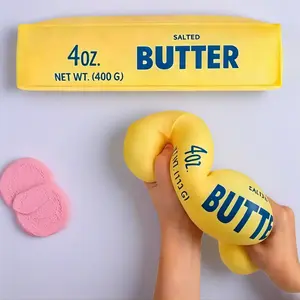 Oversized Butter Stick Squishy Fidget Toy with Inner Filler, Ultra-Soft Squeeze Decompression Item for Teens & Adults, High-Playability Stress Relief Classic Novelty Leisure Gift (Toys & Hobbies)