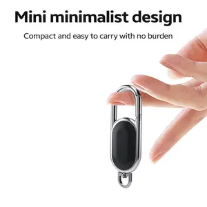 Anti-lost GPS airtag Smart Carabiner key chain Keyring with Find My tracker to attach Car key chain fob for use on Apple ios