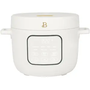 14-Cup Cooked, 6-Cups Uncooked Electric Rice and Grain Cooker, EverGood Ceramic Nonstick Coating, White Icing by Drew Barrymore