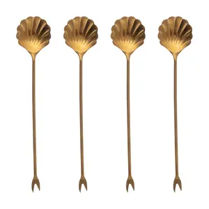 Karma Seashell Cocktail Picks (Set of 4)