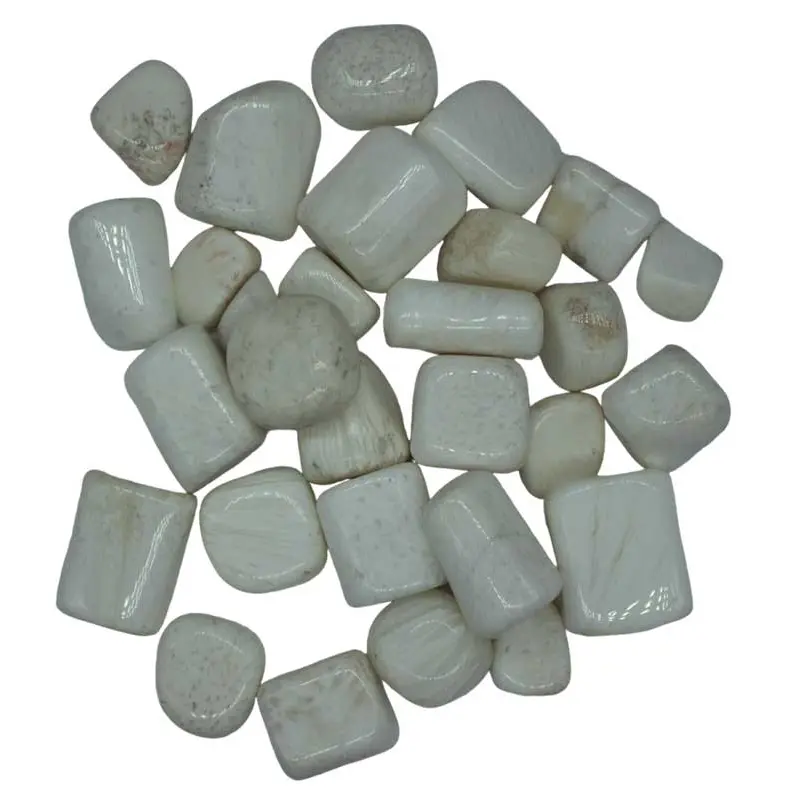 Scolecite Tumbled Stones 1 lb — Bulk Lucid Dreaming Crystal