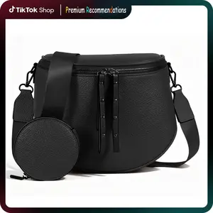[2026 Hot Item] Women's Portable Large-Capacity Waterproof Leather Pouch, Adjustable Strap, Ideal for Outings, Travel, and Gatherings – Compact Cosmetic and Personal Item Bag. Perfect Birthday Gift or Christmas Present for Friends or Girlfriend.