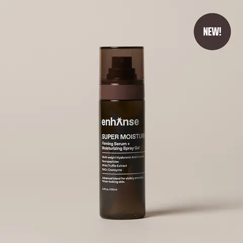 Enhanse Super Moisture, 2 in 1 Day to Night Serum & Moisturizer Spray, Hydration & Repair Formula with Hyaluronic Acid, Exosomes & NAD+, Collagen Support, Skin Care for Men, All Skin Types, 100 mL