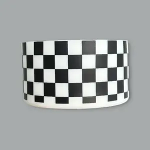 Black and White Checkers | Silicone Boot