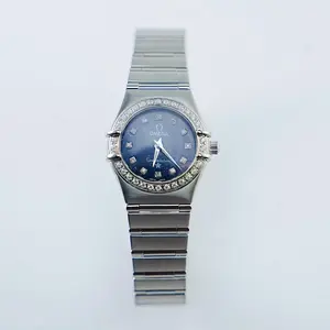 Omega Constellation Series Blue Starry Sky Dial with Silver Finish, 25mm