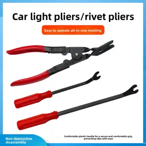 Automatic Caliper Kit & Fastener Removal Tool, Automotive Trim Rivet Pry Tool Repair Set, Equipped with Storage Bag for Automotive Door Panels, Seats, Instrument Panels, and Plastic Fasteners, Automatic Caliper Toolkit