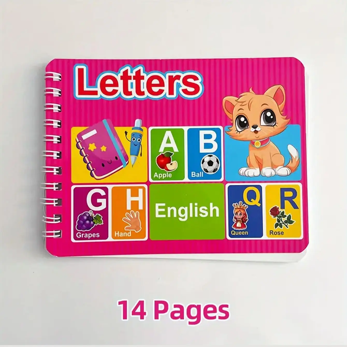 Interactive Abcs & 123s Learning Book and Flashcard Set, Includes Matching Game and Voice Practice, Colorful Flashcards with Audio Options, Vocabulary Flashcards, Flashcards Learning Alphabet, Word Cards, Abc Flashcards For Toddlers