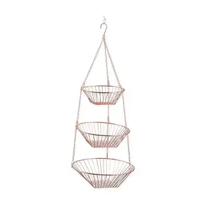 RSVP Copper Wire Hanging Basket