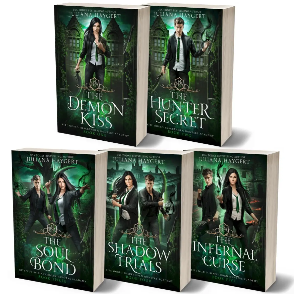 All 5 Books in the Blackthorn Hunters Academy Series (Signed, Soft Cover)