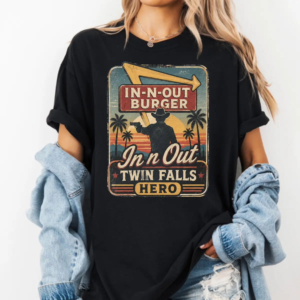 Vintage In N Out Twin Falls Hero T-Shirt, Jordan Salinas Shirt, Gift For Everyone