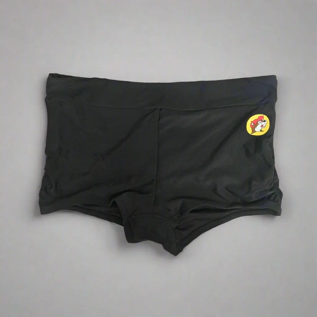 Buc-ee's Women's Black Logo Swim Shorts