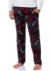 Jujutsu Kaisen Men's Tokyo Jujutsu High School Logo Allover Print Adult Lounge Sleep Pants