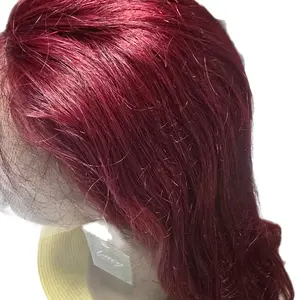 Beauty Lucy Hair 13x4 16Inch 100% Human Hair Wig with Rich Red Color and Natural Look