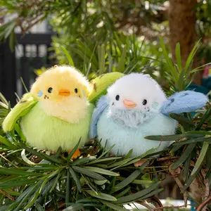 graduation and funny gift Magnetic Shoulder-Standing Simulated Bird Plush Keychain Pendant